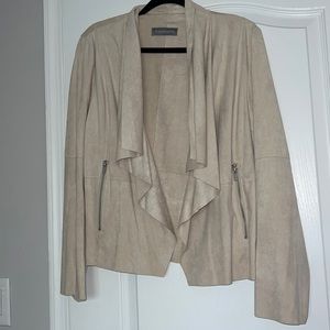 Waterfall Faux Suede Jacket